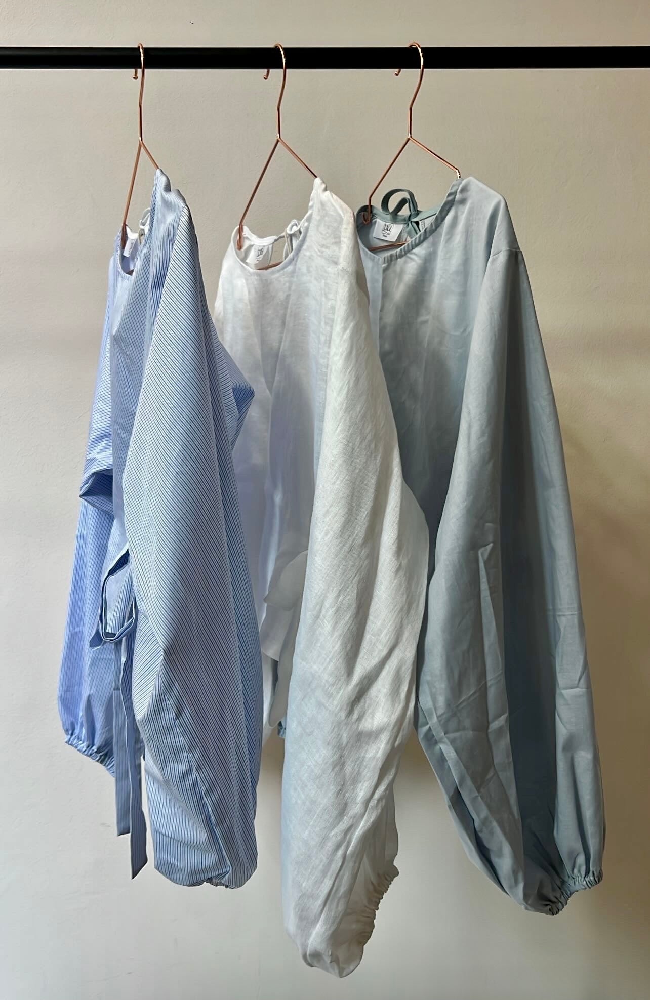 Side-Tie Balloon Sleeve Top