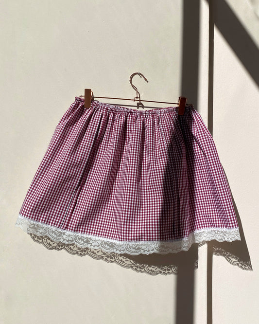 Handmade Spring Skirt Red