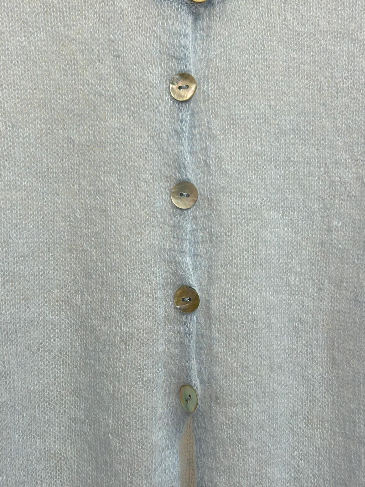 Light Blue Button Cardigan