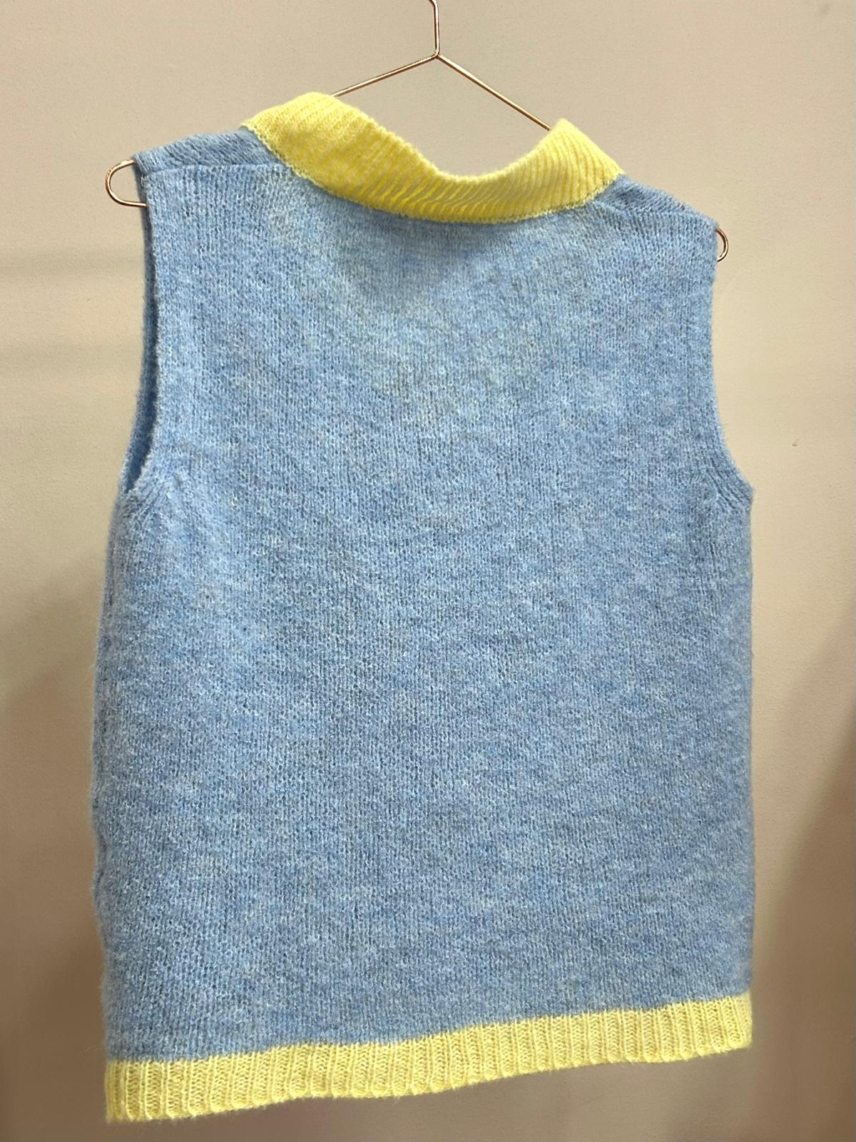 V-Neck Sleeveless Knit
