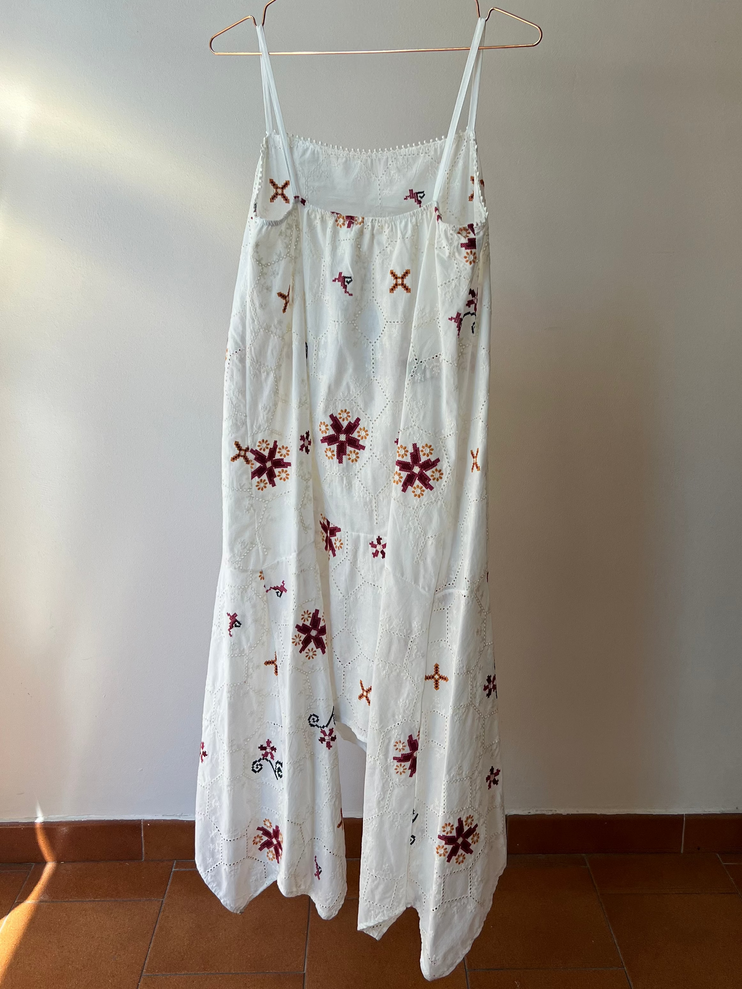 Embroidered Handkerchief Dress