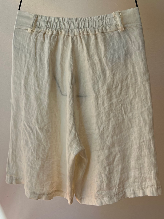 Positano Pleated Linen Shorts