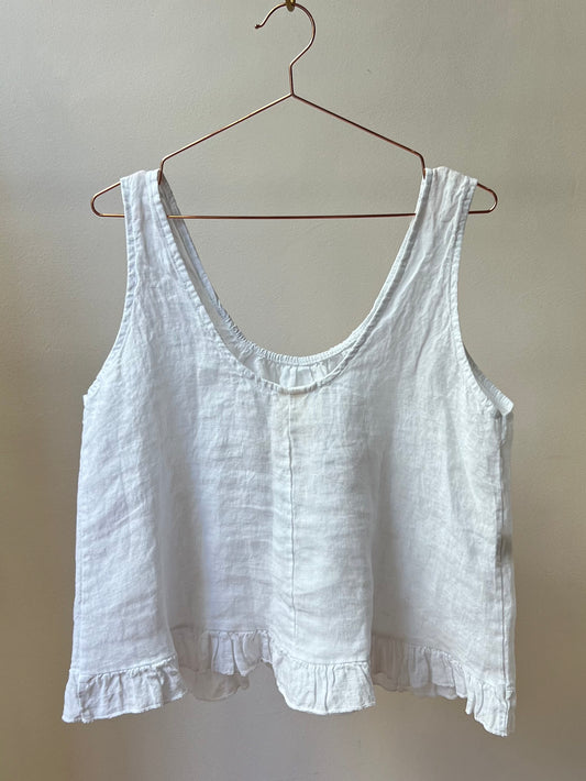 Linen Button-Down Cami