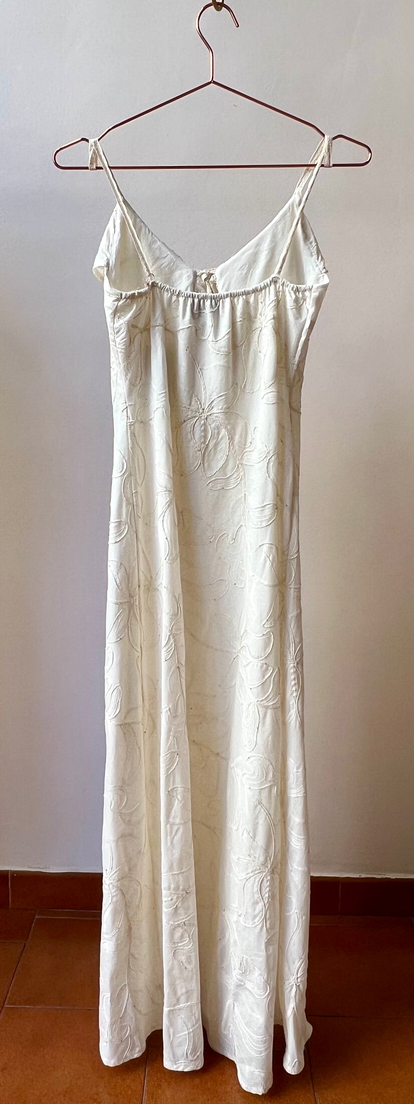 Alba Embroidered Ruffle Gown