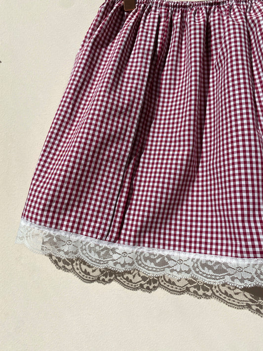 Handmade Spring Skirt Red