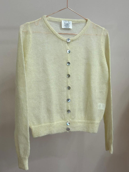 Butter Yellow Button Cardigan