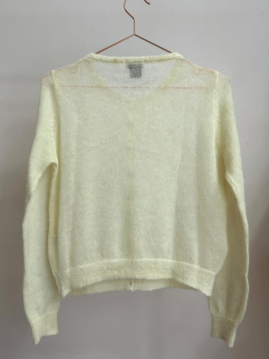 Butter Yellow Button Cardigan