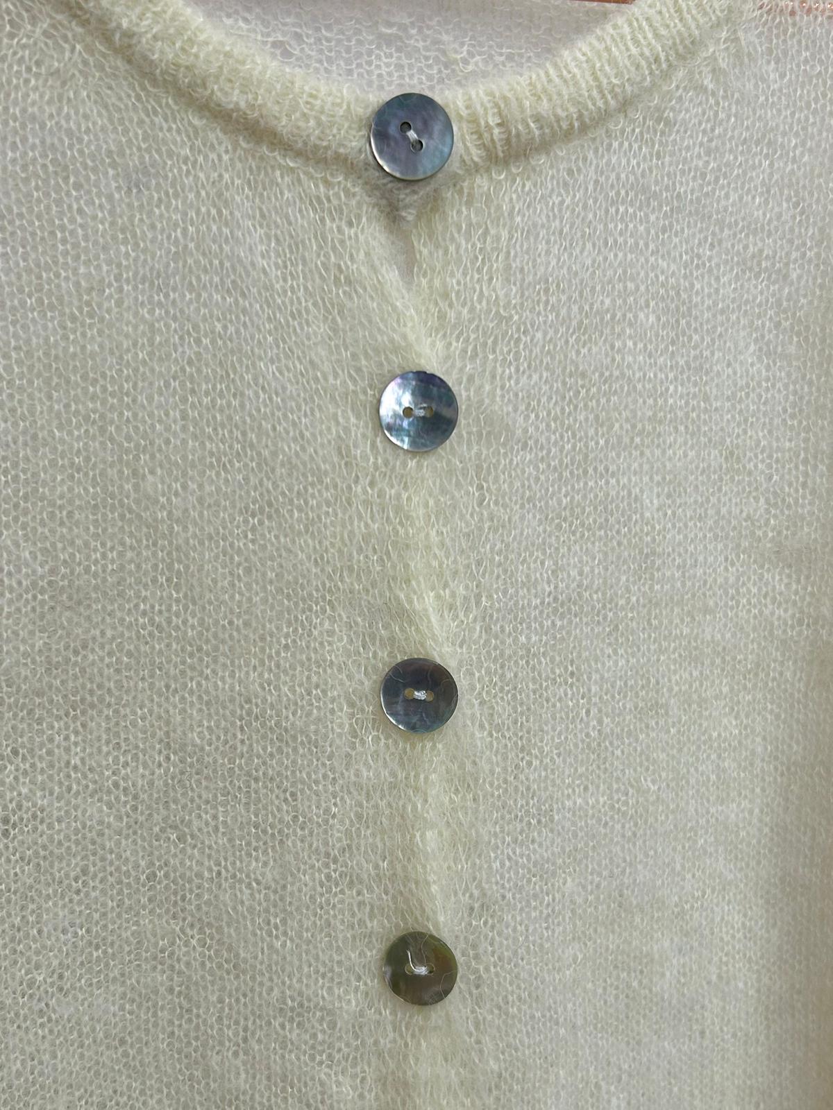Butter Yellow Button Cardigan