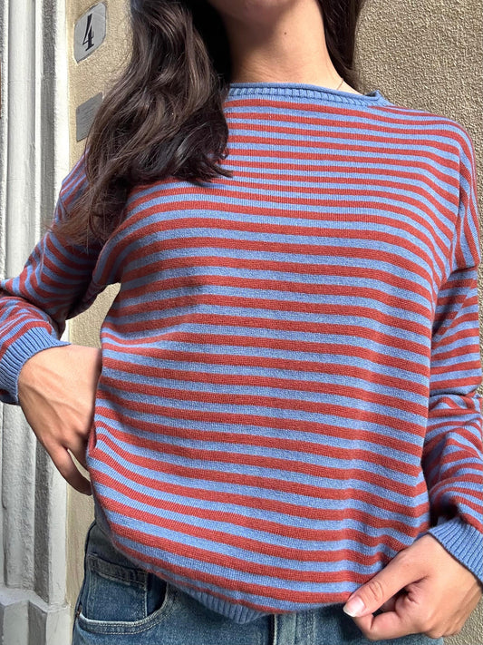 Striped Knit Sweater