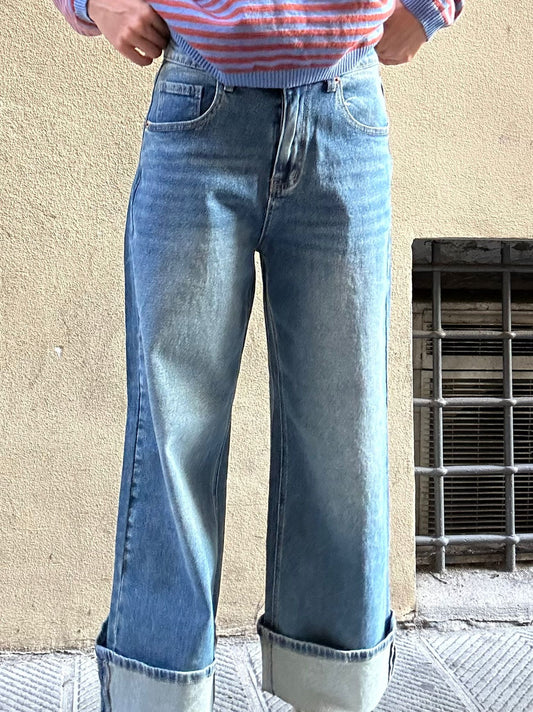 Wide-Leg Denim