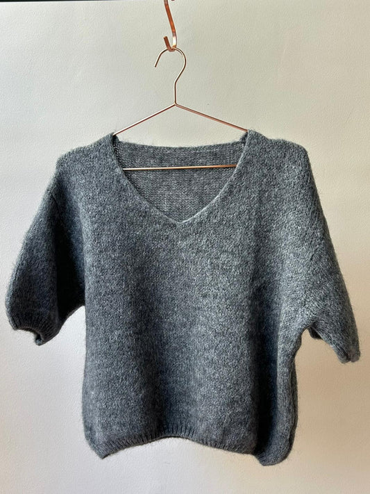 V-Neck Mohair Blend Sweater